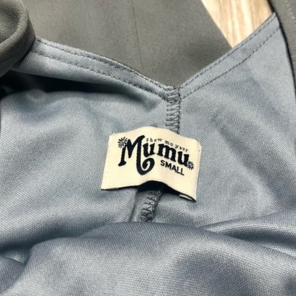 Show Me Your Mumu Kendall Charcoal Dress Sz Small - Picture 3 of 4